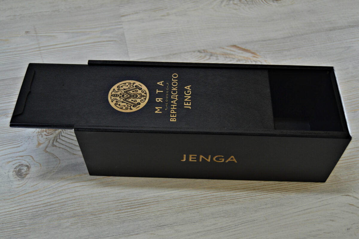 Коробка для игры "Jenga" черная