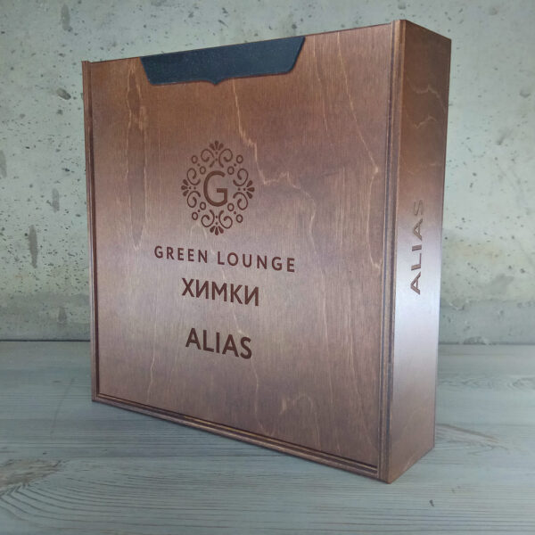 Коробка для игры "Alias" орех